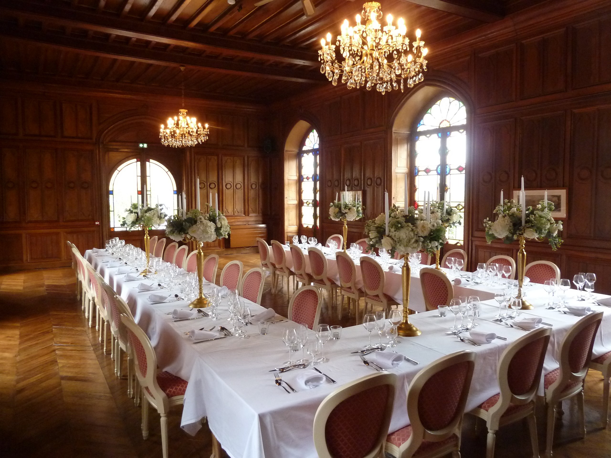 Grande Salle wedding Chateau Maulmont